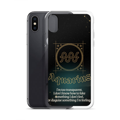 Aquarius Themed Thermoplastic Polyurethane (TPU) and Polycarbonate (PC) phone case