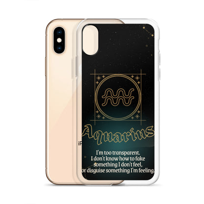 Aquarius Themed Thermoplastic Polyurethane (TPU) and Polycarbonate (PC) phone case