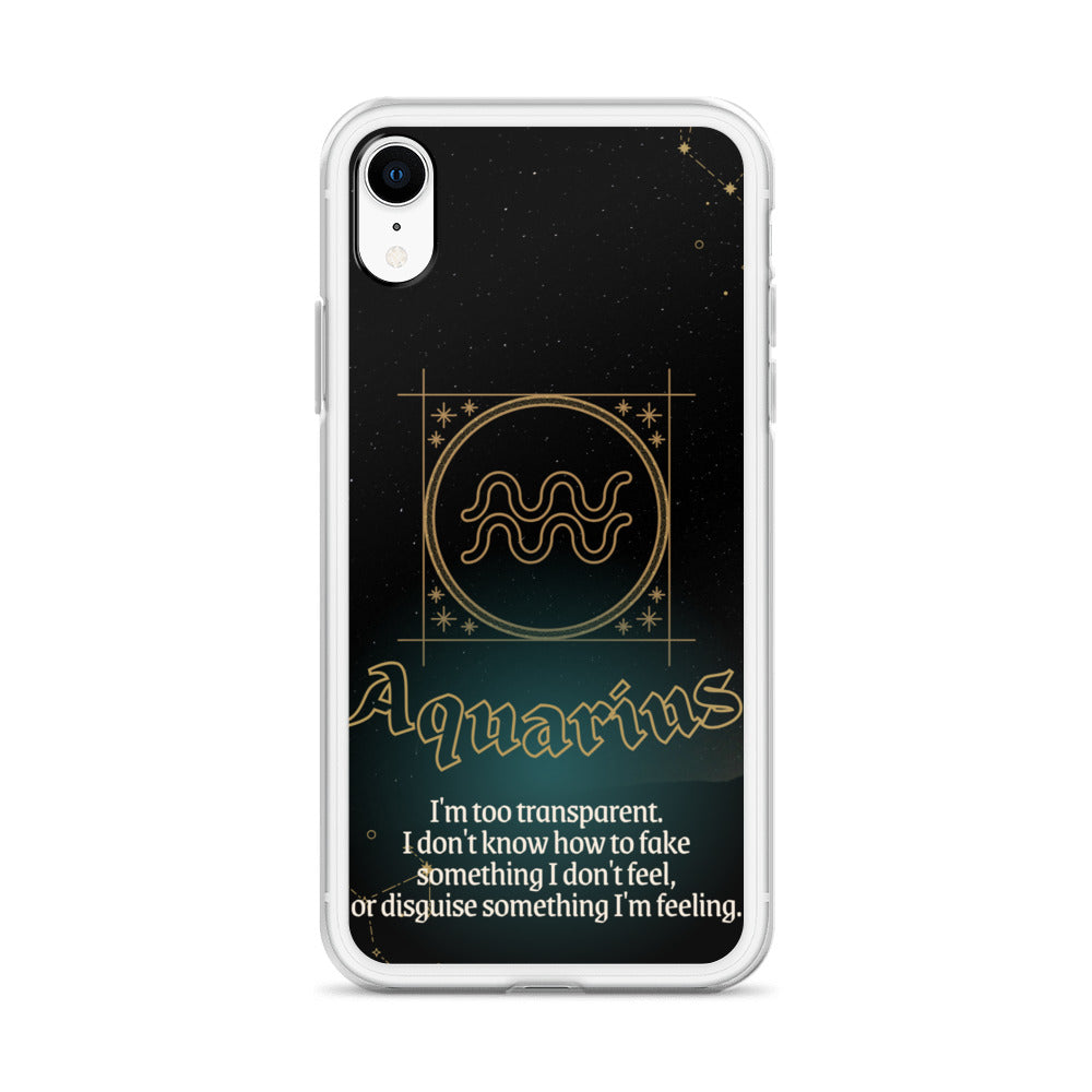 Aquarius Themed Thermoplastic Polyurethane (TPU) and Polycarbonate (PC) phone case