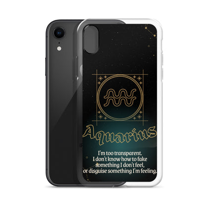 Aquarius Themed Thermoplastic Polyurethane (TPU) and Polycarbonate (PC) phone case