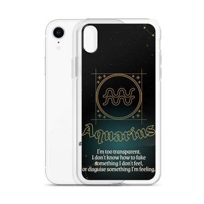 Aquarius Themed Thermoplastic Polyurethane (TPU) and Polycarbonate (PC) phone case